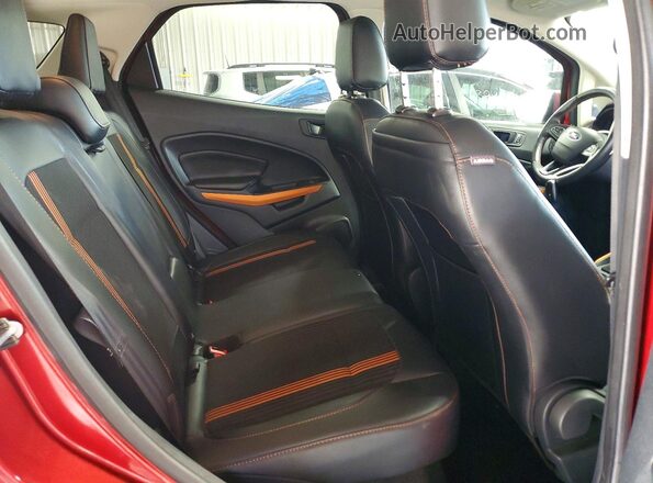 MAJ6P1CLXJC220379 2018 FORD ECOSPORT Red Вид задніх сидінь
