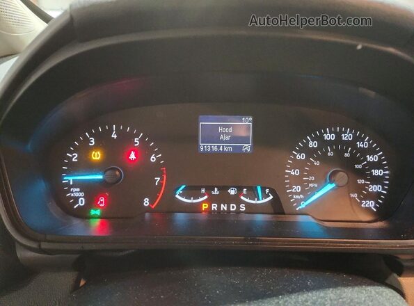 MAJ6P1SL1JC245317 2018 FORD ECOSPORT Gray Vista del cuadro de instrumentos