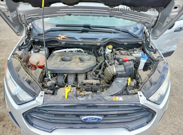 MAJ6P1SL8JC192938 2018 FORD ECOSPORT Silver Vista del compartimento del motor