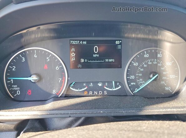 MAJ6P1UL2JC174027 2018 FORD ECOSPORT Gray Instrument cluster view
