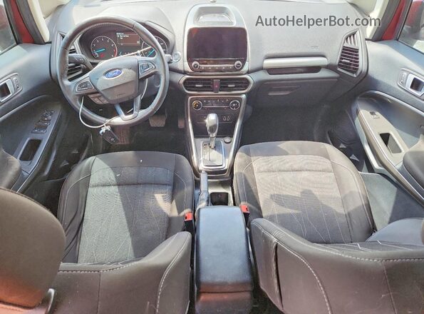 MAJ6P1UL2JC229107 2018 FORD ECOSPORT Red Вид панелі приладів