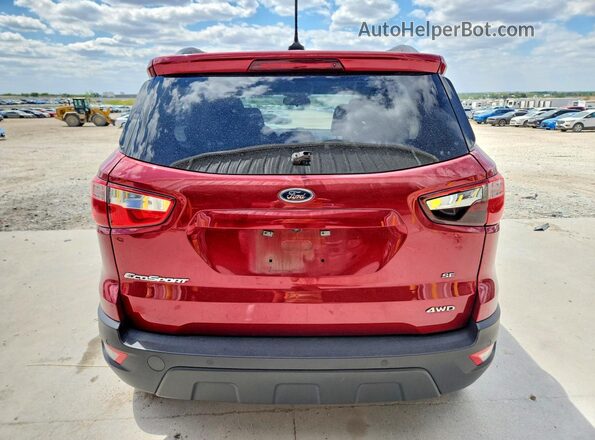 MAJ6P1UL2JC229107 2018 FORD ECOSPORT Red Вид ззаду