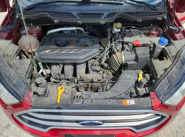 MAJ6P1UL2JC229107 2018 FORD ECOSPORT Red Вид підкапотного простору