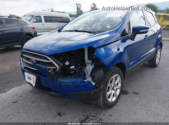 MAJ6P1UL3JC182685 2018 FORD ECOSPORT Blue Widok z przodu