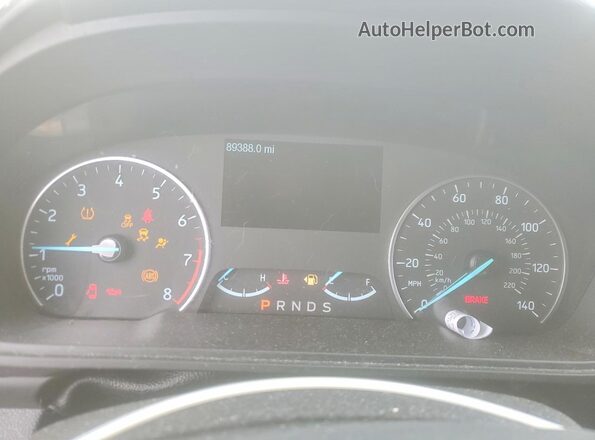 MAJ6P1UL3JC216303 2018 FORD ECOSPORT Charcoal ხელსაწყოთა პანელის ხედი