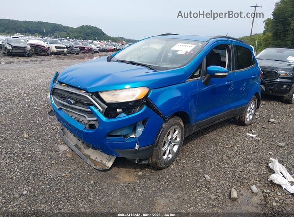 MAJ6P1UL3JC242903 2018 FORD ECOSPORT Blue Przód lewy