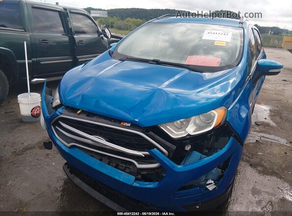 MAJ6P1UL3JC242903 2018 FORD ECOSPORT Blue Widok z przodu