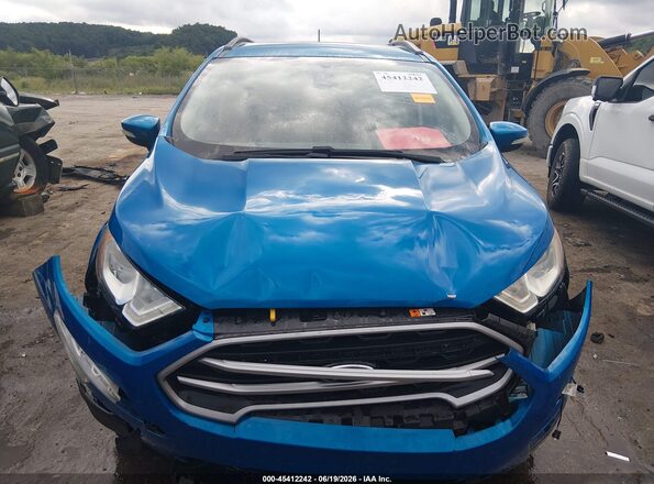 MAJ6P1UL3JC242903 2018 FORD ECOSPORT Blue Widok zestawu wskaźników