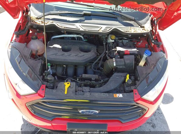 MAJ6P1UL4JC226922 2018 FORD ECOSPORT Red Rear view