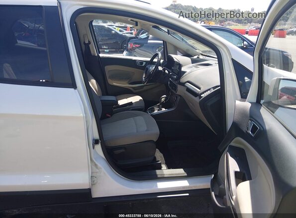 MAJ6P1UL5JC187578 2018 FORD ECOSPORT White Widok wnętrza z przodu