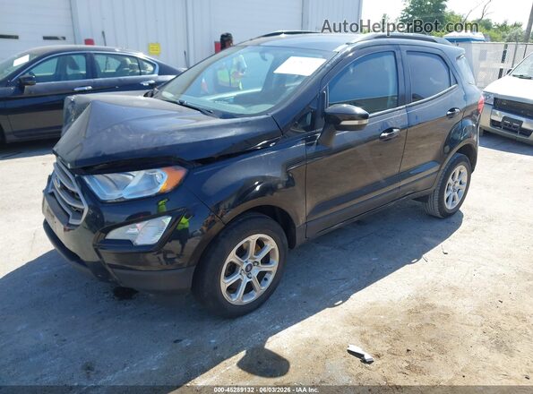MAJ6P1UL6JC165542 2018 FORD ECOSPORT Черный Передняя левая четверть