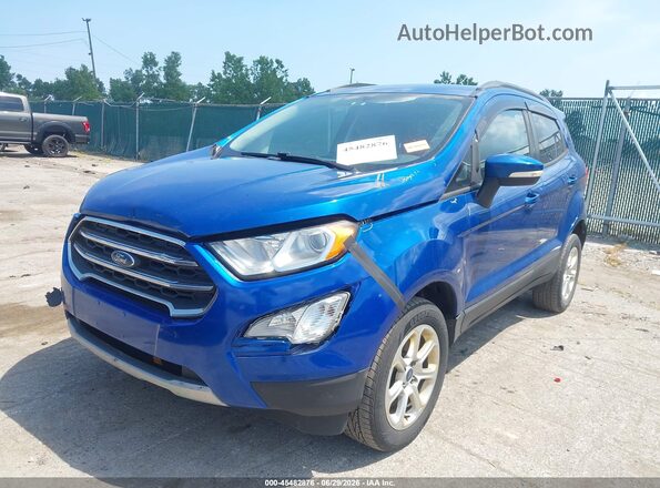 MAJ6P1UL6JC198010 2018 FORD ECOSPORT Blue Przód lewy