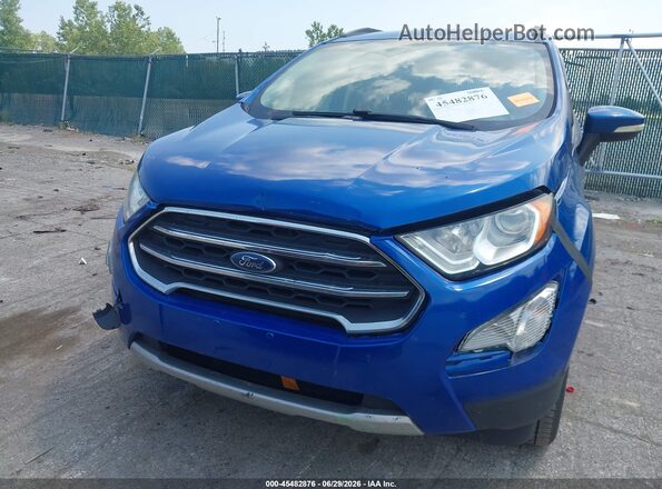 MAJ6P1UL6JC198010 2018 FORD ECOSPORT Blue Widok z przodu