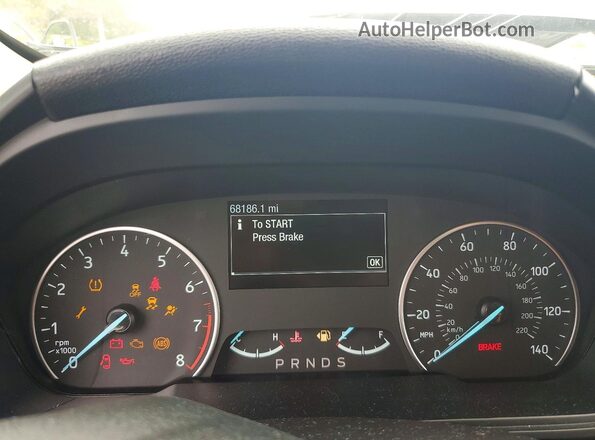 MAJ6P1UL7JC182320 2018 FORD ECO Серый Вид щитка приборов