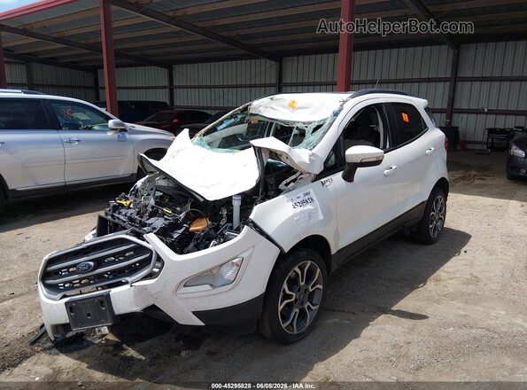 MAJ6P1UL7JC216174 2018 FORD ECOSPORT White Vista tres cuartos delantera izquierda
