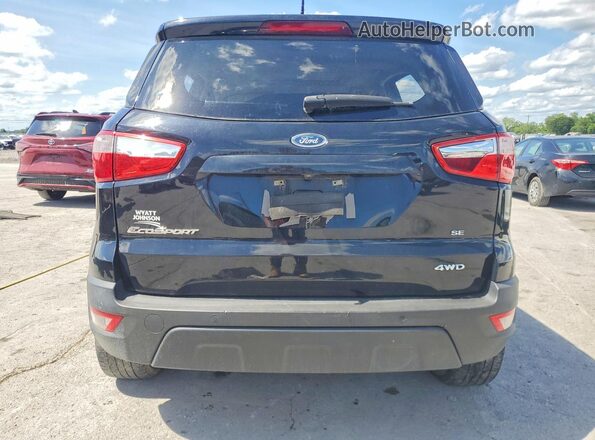MAJ6P1UL7JC227160 2018 FORD ECOSPORT Black Вид ззаду