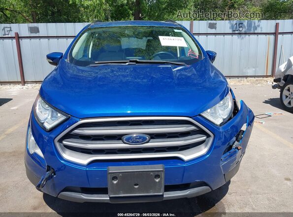 MAJ6P1UL8JC169656 2018 FORD ECOSPORT Blue Սարքավորումների վահանակի տեսք