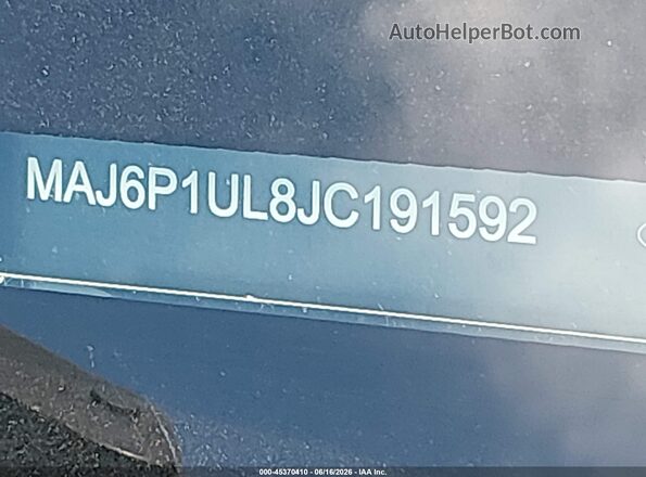 MAJ6P1UL8JC191592 2018 FORD ECOSPORT Black Вид підкапотного простору