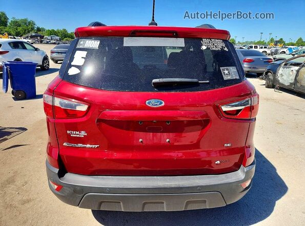 MAJ6P1UL8JC216491 2018 FORD ECOSPORT Red Հետևի տեսք