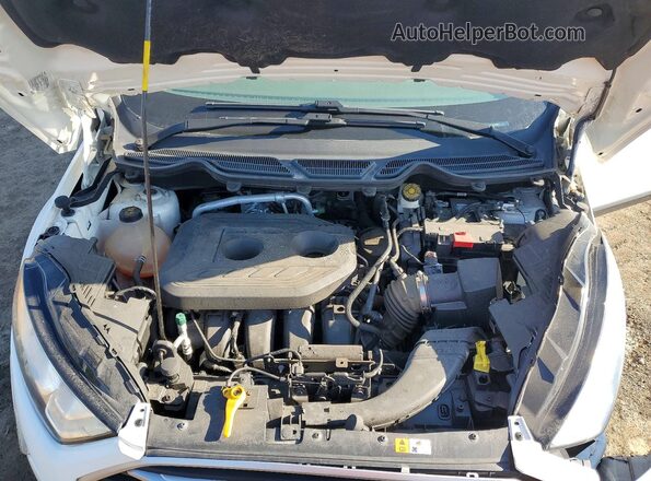 MAJ6P1UL8JC249622 2018 FORD ECOSPORT White Vista del compartimento del motor