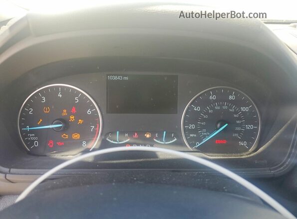 MAJ6P1UL9JC181766 2018 FORD ECOSPORT White Вид щитка приладів