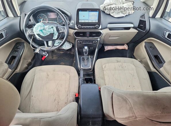 MAJ6P1UL9JC182934 2018 FORD ECOSPORT White Dashboard view