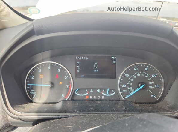 MAJ6P1UL9JC182934 2018 FORD ECOSPORT White Instrument cluster view