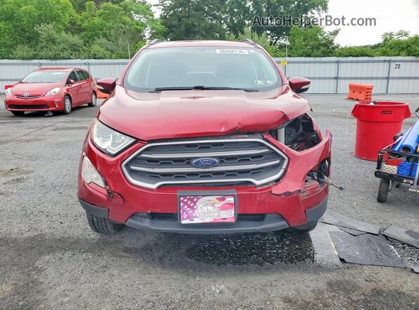 MAJ6P1ULXJC211986 2018 FORD ECOSPORT Maroon წინა ხედი