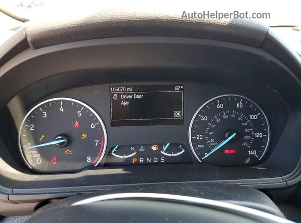 MAJ6P1WL0JC206664 2018 FORD ECOSPORT Silver ხელსაწყოთა პანელის ხედი