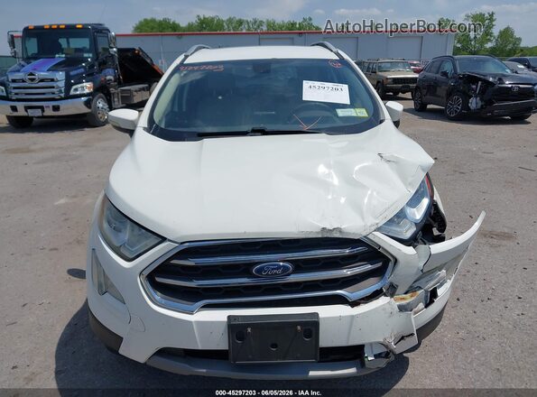 MAJ6P1WL1JC175702 2018 FORD ECOSPORT White Vista del cuadro de instrumentos