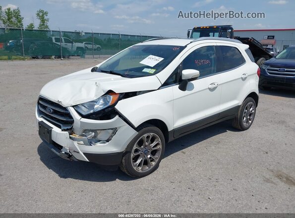 MAJ6P1WL1JC175702 2018 FORD ECOSPORT White Vista tres cuartos delantera izquierda