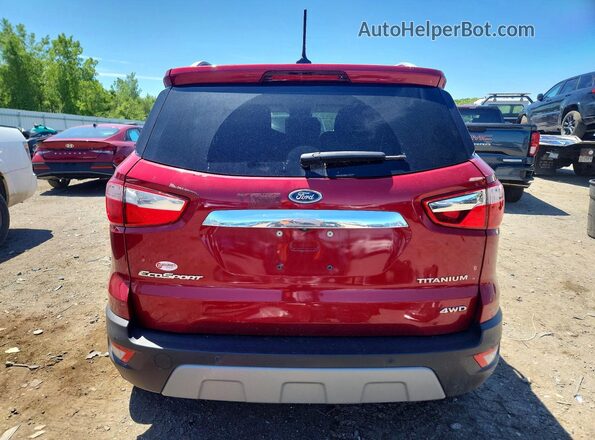 MAJ6P1WL1JC209315 2018 FORD ECOSPORT Red 