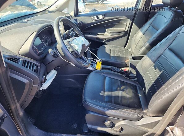 MAJ6P1WL2JC245241 2018 FORD ECOSPORT Gray Widok wnętrza z przodu