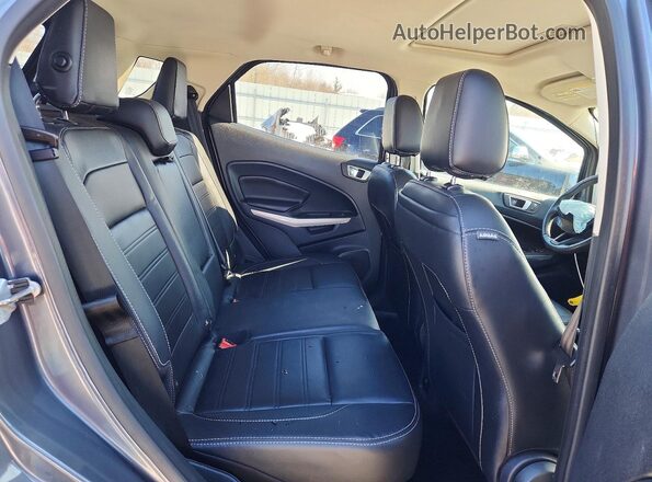 MAJ6P1WL2JC245241 2018 FORD ECOSPORT Gray Widok wnętrza z tyłu