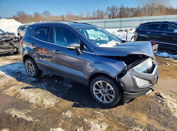 MAJ6P1WL2JC245241 2018 FORD ECOSPORT Gray Przód prawy