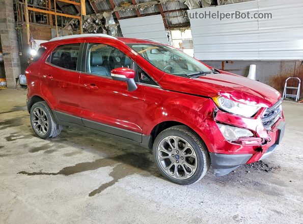 MAJ6P1WL3JC160294 2018 FORD ECOSPORT Burgundy წინა მარჯვენა