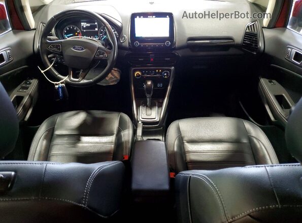 MAJ6P1WL3JC160294 2018 FORD ECOSPORT Burgundy წინა პანელის ხედი