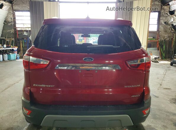 MAJ6P1WL3JC160294 2018 FORD ECOSPORT Burgundy უკანა ხედი