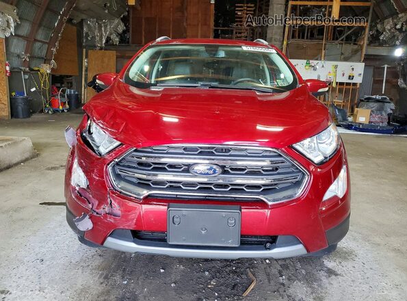 MAJ6P1WL3JC160294 2018 FORD ECOSPORT Burgundy წინა ხედი
