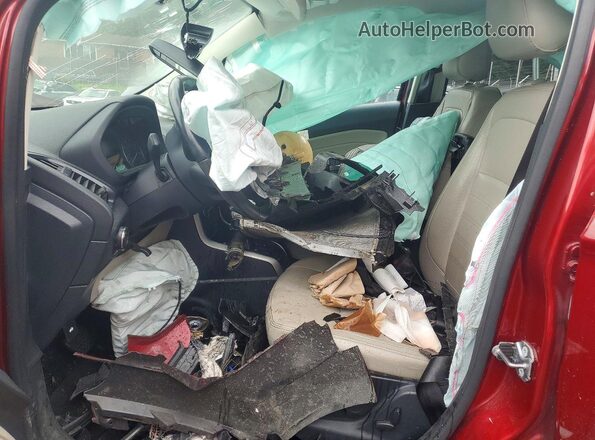 MAJ6P1WL3JC160313 2018 FORD ECOSPORT Red Vista interior delantera