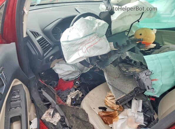MAJ6P1WL3JC160313 2018 FORD ECOSPORT Red Vista del salpicadero