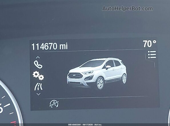 MAJ6P1WL6JC206880 2018 FORD ECOSPORT Black 