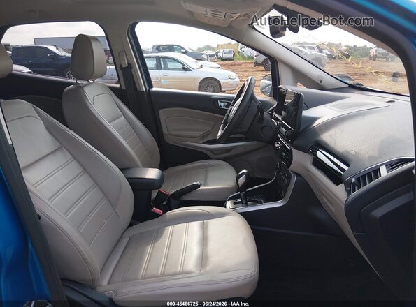 MAJ6P1WL7JC162095 2018 FORD ECOSPORT Blue Front interior view