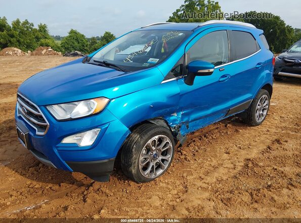 MAJ6P1WL7JC162095 2018 FORD ECOSPORT Blue Front left