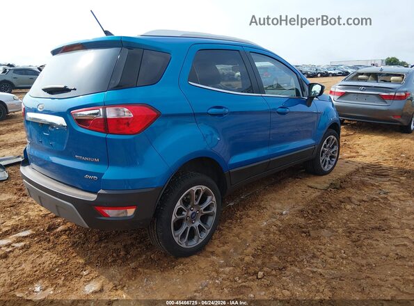 MAJ6P1WL7JC162095 2018 FORD ECOSPORT Blue Rear right