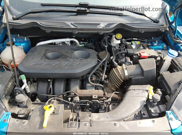 MAJ6P1WL7JC162095 2018 FORD ECOSPORT Blue Rear view