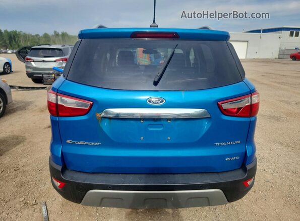 MAJ6P1WL9JC200250 2018 FORD ECOSPORT Blue უკანა ხედი