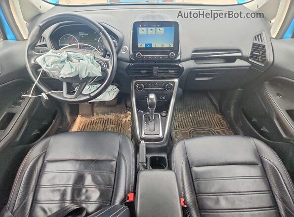 MAJ6P1WL9JC200250 2018 FORD ECOSPORT Blue წინა პანელის ხედი