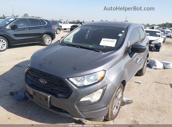 MAJ6S3FL0KC257464 2019 FORD ECOSPORT Gray Առջևի ձախ երեք քառորդ տեսարան
