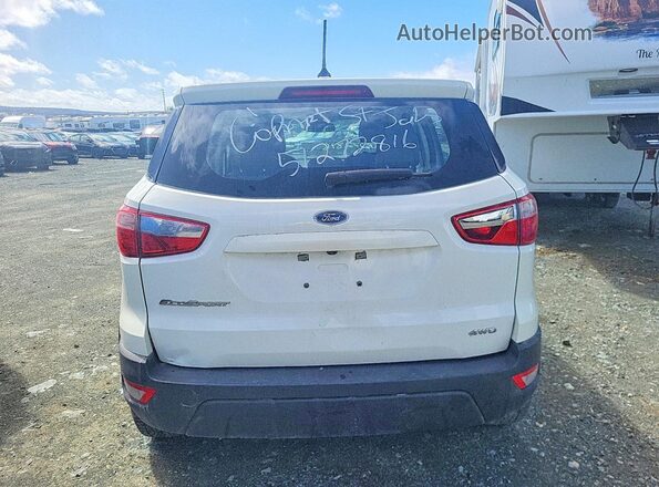 MAJ6S3FL1KC255772 2019 FORD ECOSPORT Белый Вид сзади